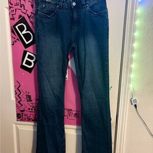 Women’s Mid-Rise Boot Cut Jeans — Deep Indigo